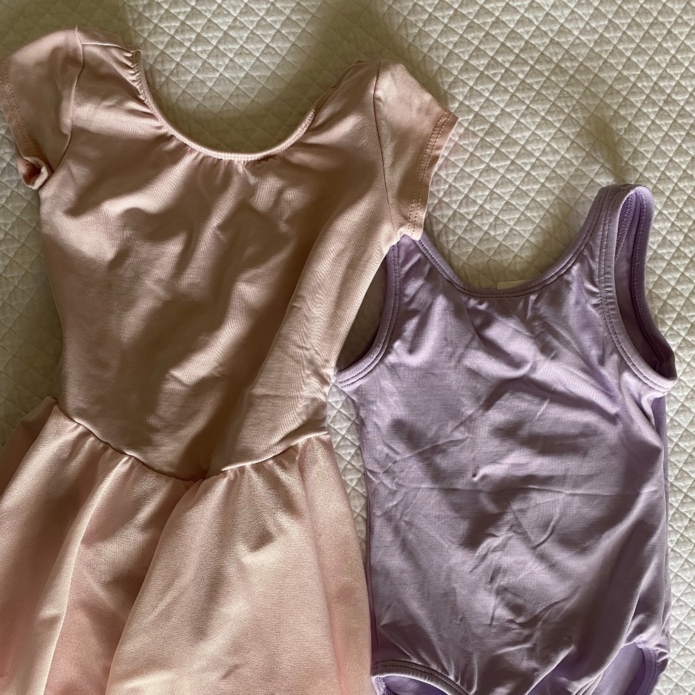 TWO Girls Sz 4-6 Ballet or Dance Leotards